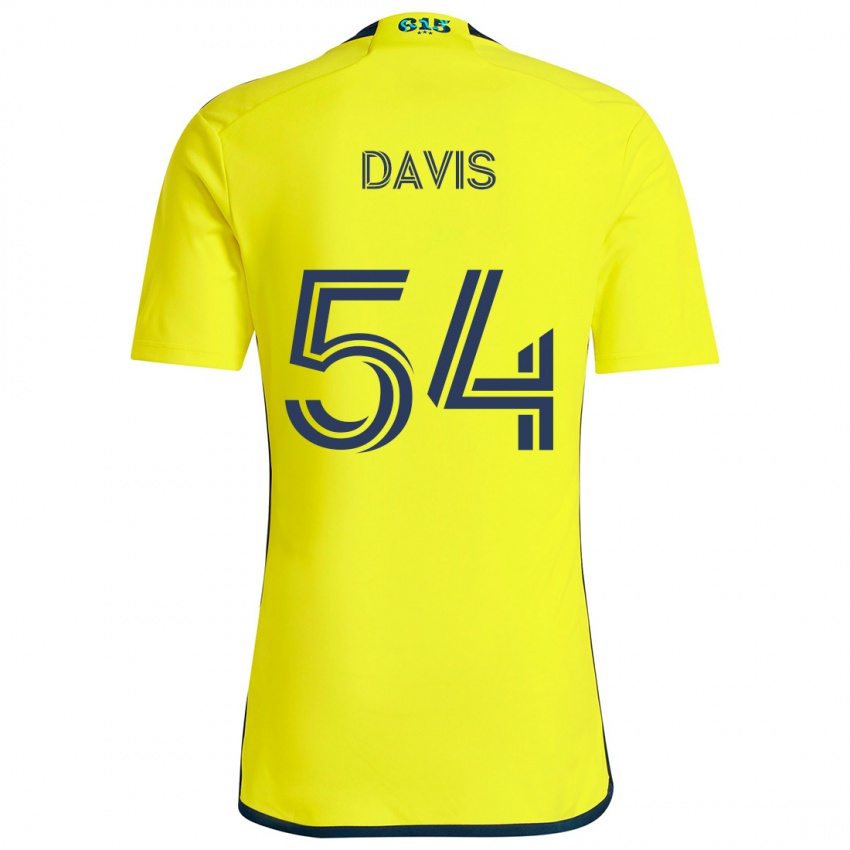 Niño Camiseta Sean Davis #54 Amarillo Azul 1ª Equipación 2024/25 La Camisa México