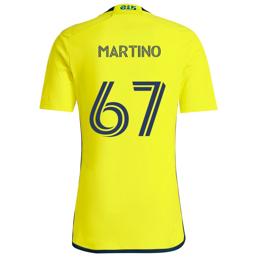 Niño Camiseta Ben Martino #67 Amarillo Azul 1ª Equipación 2024/25 La Camisa México