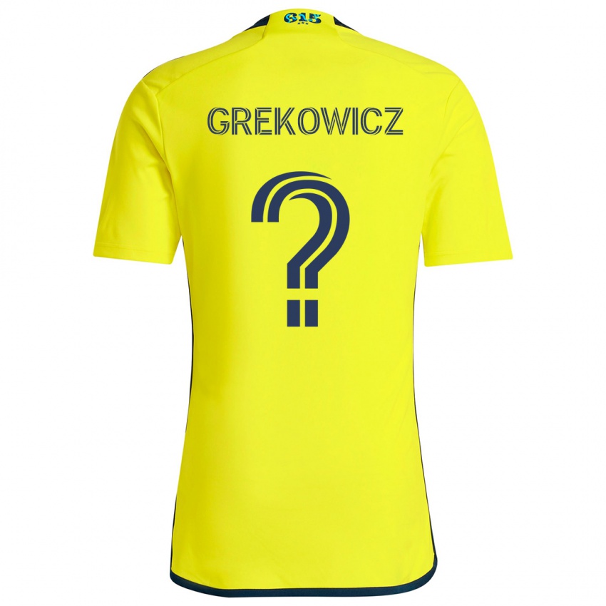 Niño Camiseta Jacob Grekowicz #0 Amarillo Azul 1ª Equipación 2024/25 La Camisa México