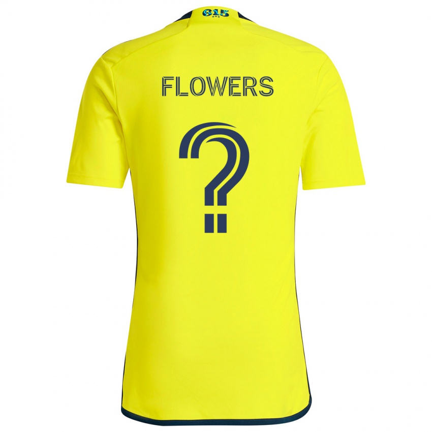 Niño Camiseta Ashton Flowers #0 Amarillo Azul 1ª Equipación 2024/25 La Camisa México