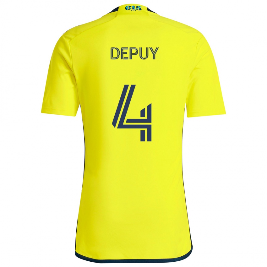 Niño Camiseta Nick Depuy #4 Amarillo Azul 1ª Equipación 2024/25 La Camisa México