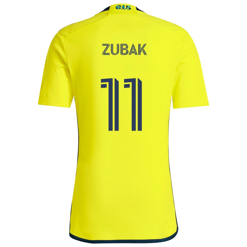 Niño Camiseta Ethan Zubak #11 Amarillo Azul 1ª Equipación 2024/25 La Camisa México