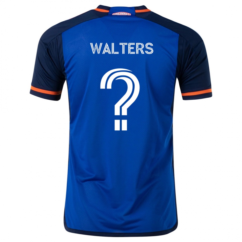 Niño Camiseta Paul Walters #0 Azul Blanco 1ª Equipación 2024/25 La Camisa México