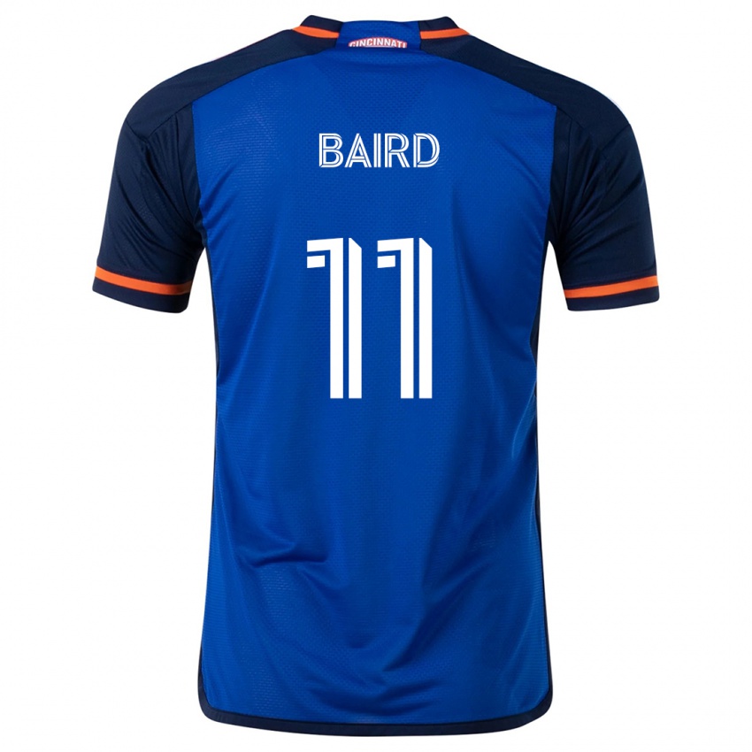 Niño Camiseta Corey Baird #11 Azul Blanco 1ª Equipación 2024/25 La Camisa México