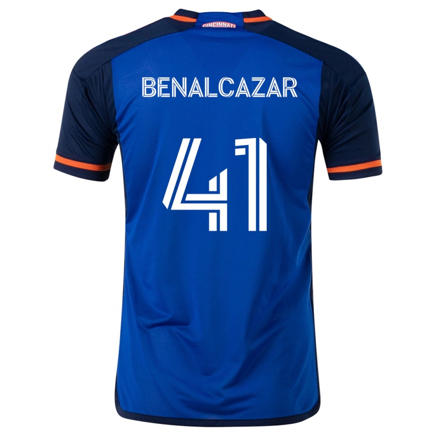 Niño Camiseta Nico Benalcázar #41 Azul Blanco 1ª Equipación 2024/25 La Camisa México