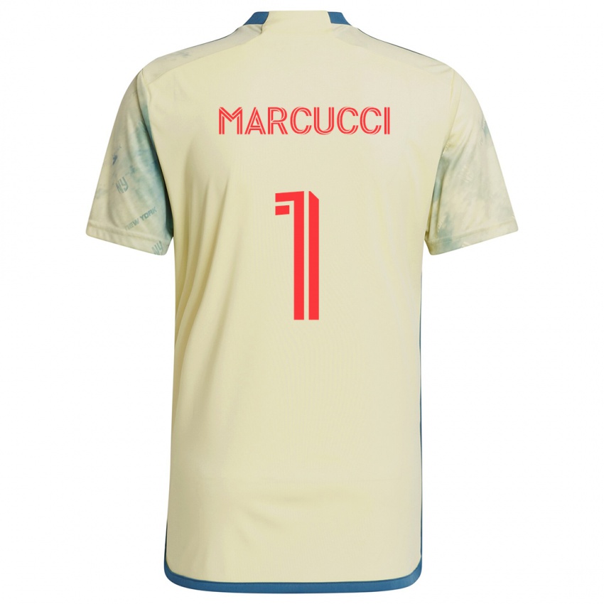 Niño Camiseta Aj Marcucci #1 Amarillo Rojo Azul 1ª Equipación 2024/25 La Camisa México