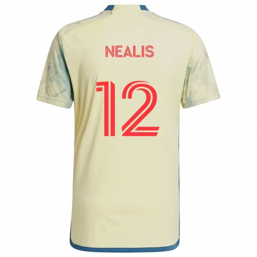 Niño Camiseta Dylan Nealis #12 Amarillo Rojo Azul 1ª Equipación 2024/25 La Camisa México