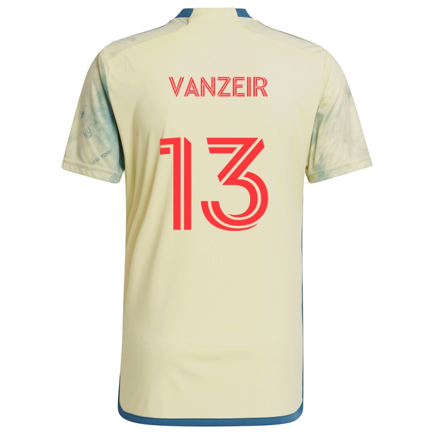 Niño Camiseta Dante Vanzeir #13 Amarillo Rojo Azul 1ª Equipación 2024/25 La Camisa México