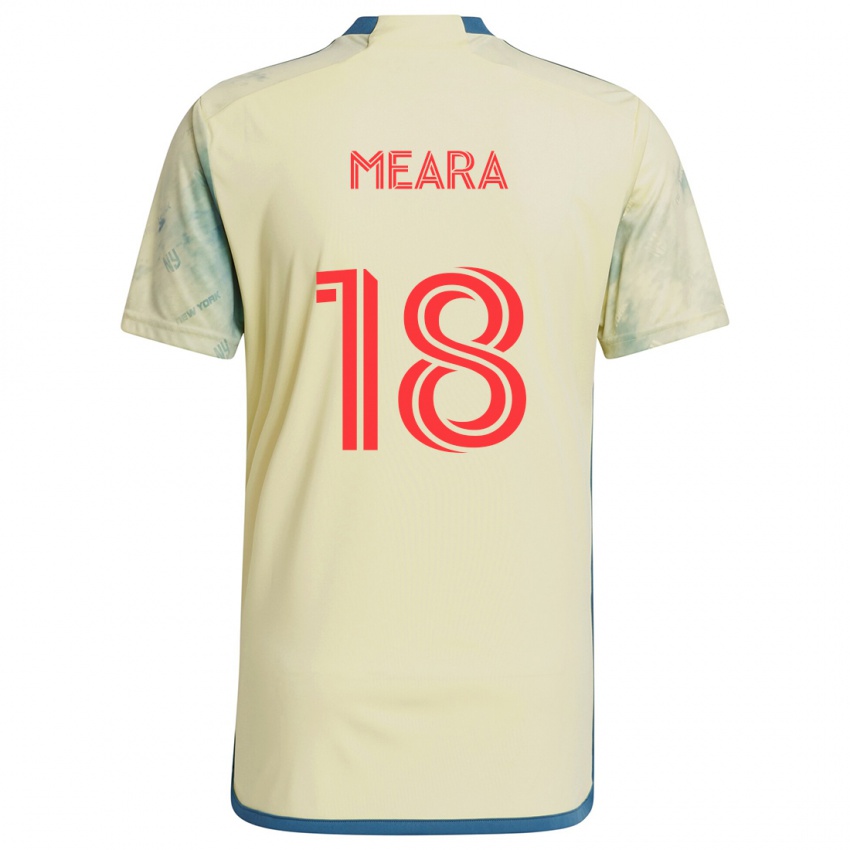 Niño Camiseta Ryan Meara #18 Amarillo Rojo Azul 1ª Equipación 2024/25 La Camisa México