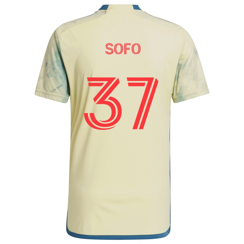 Niño Camiseta Mohammed Sofo #37 Amarillo Rojo Azul 1ª Equipación 2024/25 La Camisa México