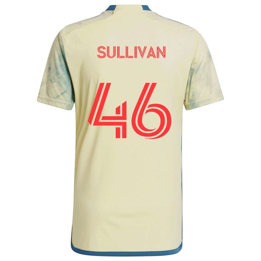 Niño Camiseta Dylan Sullivan #46 Amarillo Rojo Azul 1ª Equipación 2024/25 La Camisa México