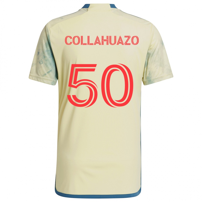 Niño Camiseta Jair Collahuazo #50 Amarillo Rojo Azul 1ª Equipación 2024/25 La Camisa México