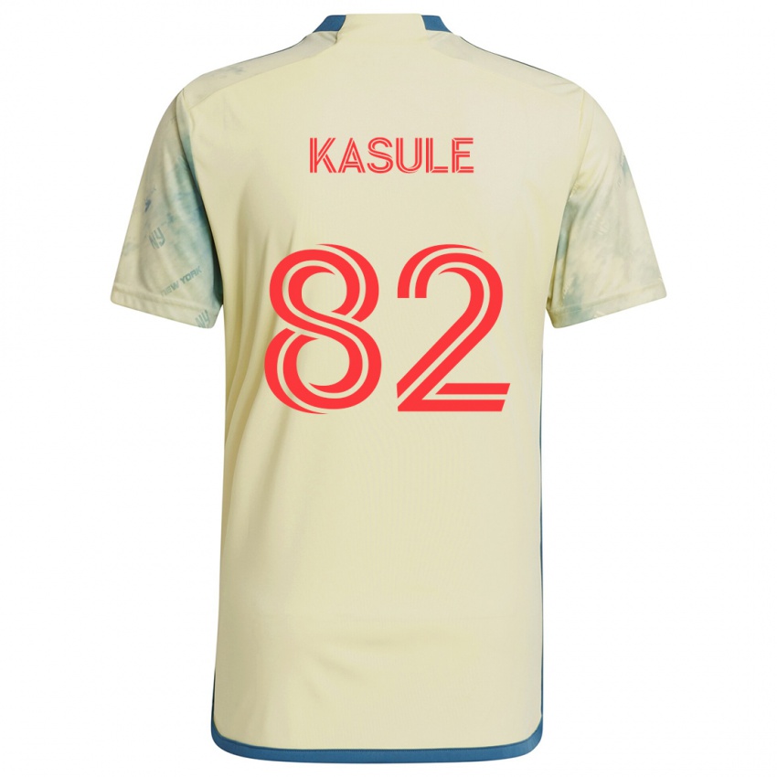 Niño Camiseta Ibrahim Kasule #82 Amarillo Rojo Azul 1ª Equipación 2024/25 La Camisa México