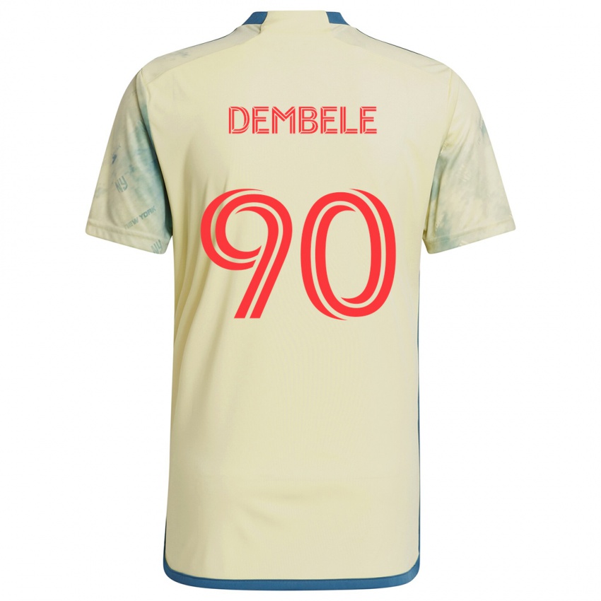 Niño Camiseta Malick Dembele #90 Amarillo Rojo Azul 1ª Equipación 2024/25 La Camisa México