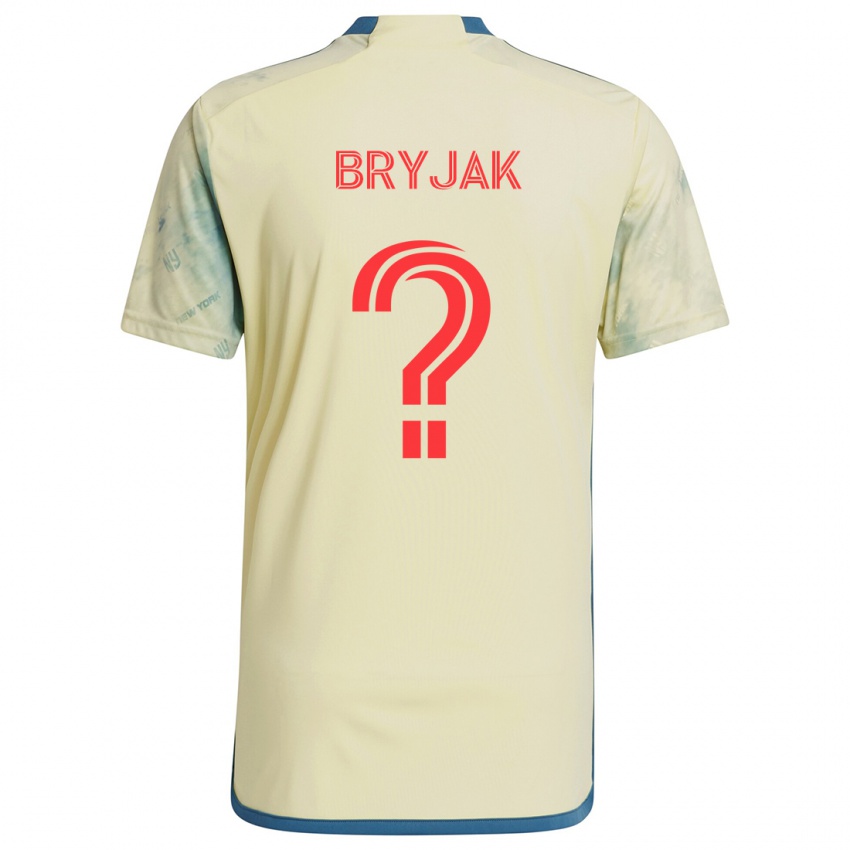 Niño Camiseta Jeffrey Bryjak #0 Amarillo Rojo Azul 1ª Equipación 2024/25 La Camisa México