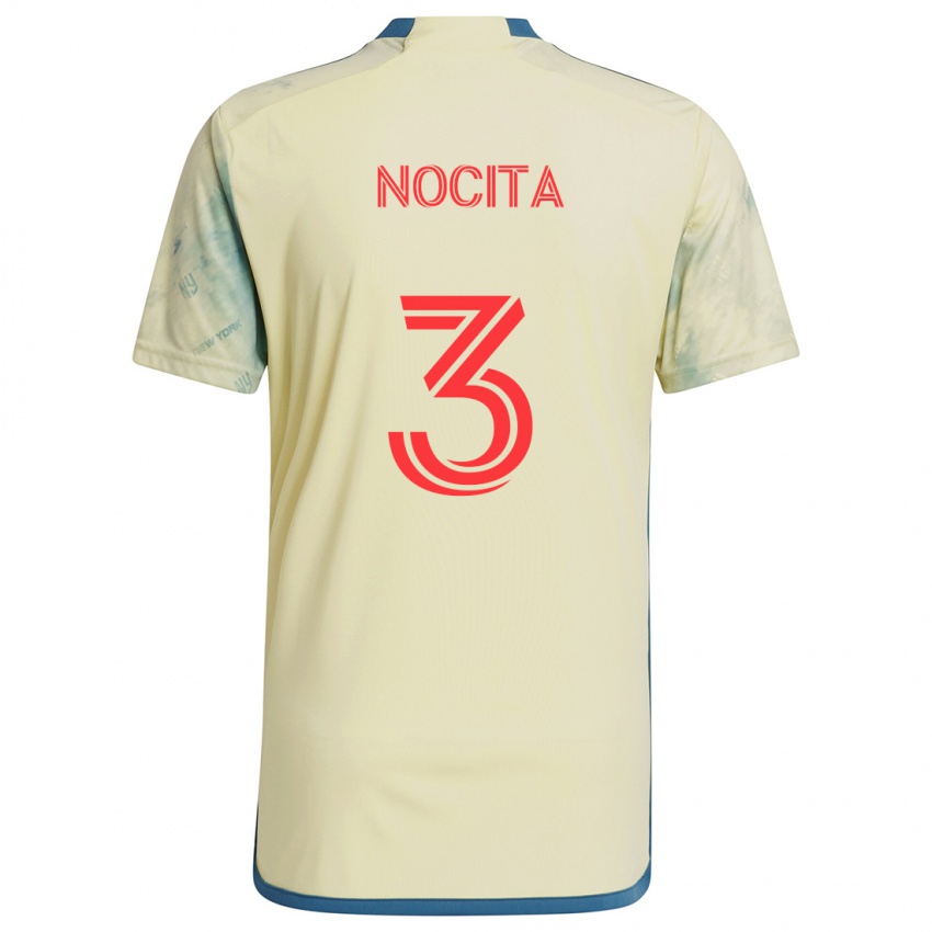 Niño Camiseta Matthew Nocita #3 Amarillo Rojo Azul 1ª Equipación 2024/25 La Camisa México