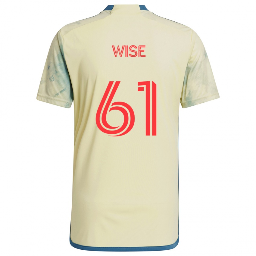 Niño Camiseta Henry Wise #61 Amarillo Rojo Azul 1ª Equipación 2024/25 La Camisa México