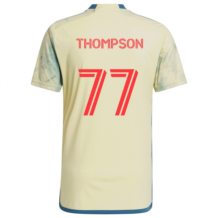 Niño Camiseta Amos Shapiro-Thompson #77 Amarillo Rojo Azul 1ª Equipación 2024/25 La Camisa México