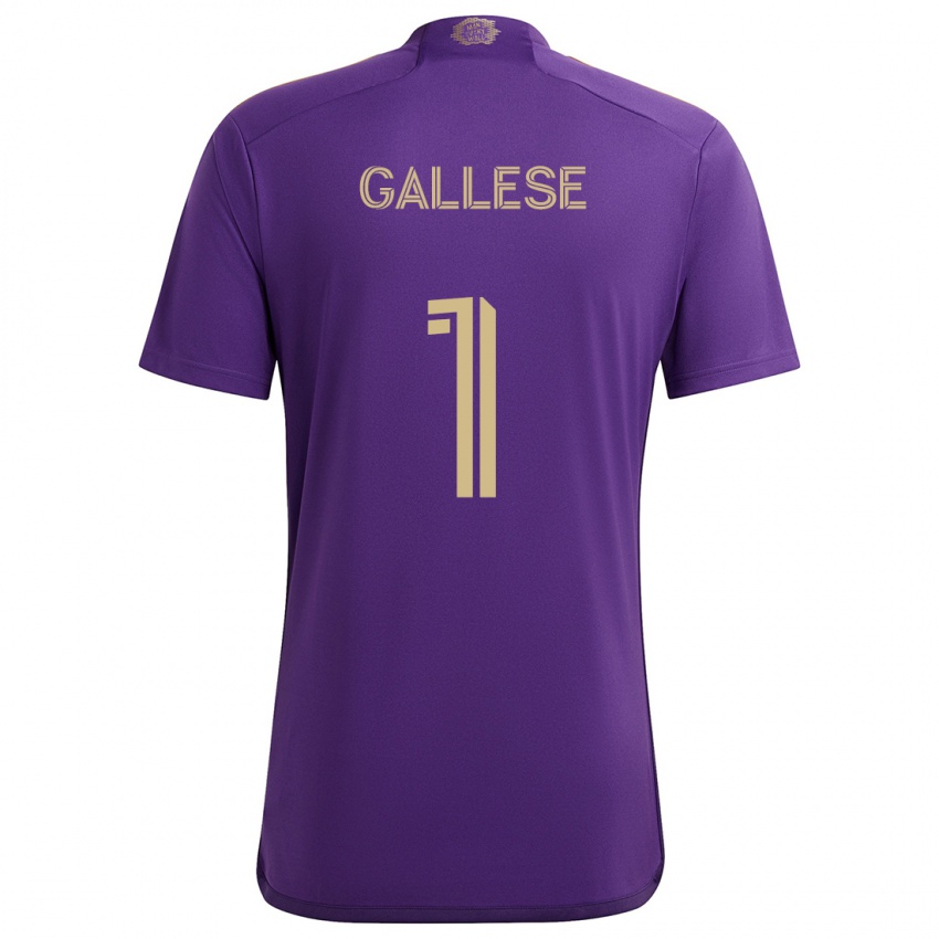 Niño Camiseta Pedro Gallese #1 Púrpura Amarillo 1ª Equipación 2024/25 La Camisa México