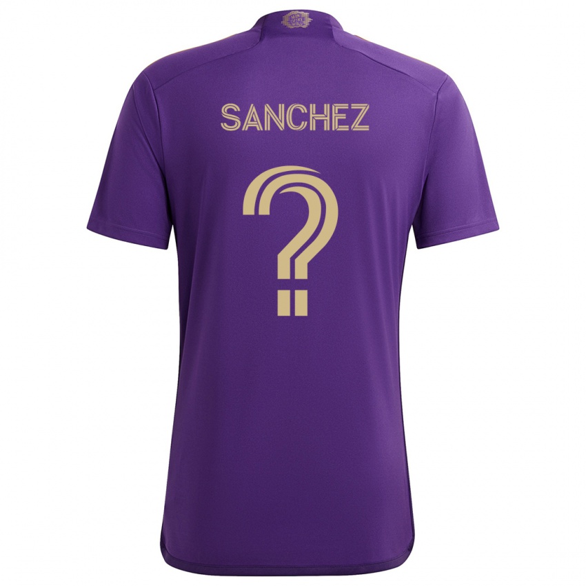 Niño Camiseta Fernando Sanchez #0 Púrpura Amarillo 1ª Equipación 2024/25 La Camisa México