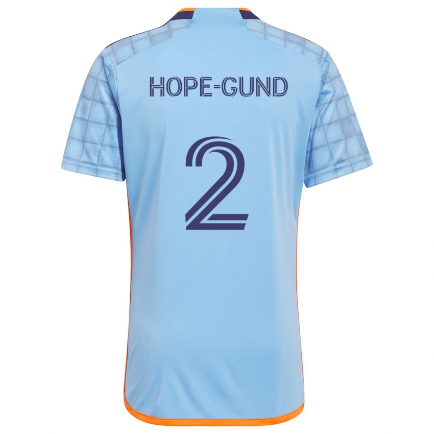 Niño Camiseta Rio Hope-Gund #2 Azul Naranja 1ª Equipación 2024/25 La Camisa México