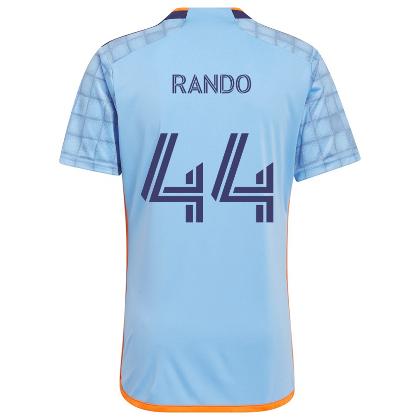 Niño Camiseta Alex Rando #44 Azul Naranja 1ª Equipación 2024/25 La Camisa México