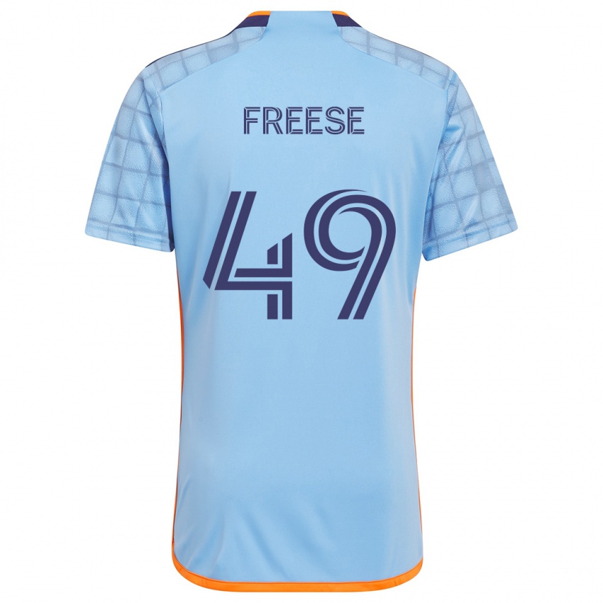 Niño Camiseta Matt Freese #49 Azul Naranja 1ª Equipación 2024/25 La Camisa México