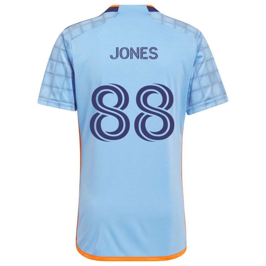 Niño Camiseta Malachi Jones #88 Azul Naranja 1ª Equipación 2024/25 La Camisa México