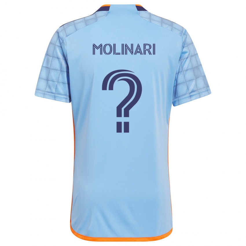 Niño Camiseta Peter Molinari #0 Azul Naranja 1ª Equipación 2024/25 La Camisa México