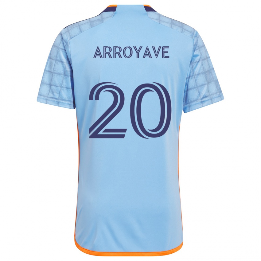 Niño Camiseta Jacob Arroyave #20 Azul Naranja 1ª Equipación 2024/25 La Camisa México