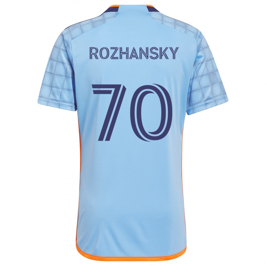 Niño Camiseta Jake Rozhansky #70 Azul Naranja 1ª Equipación 2024/25 La Camisa México