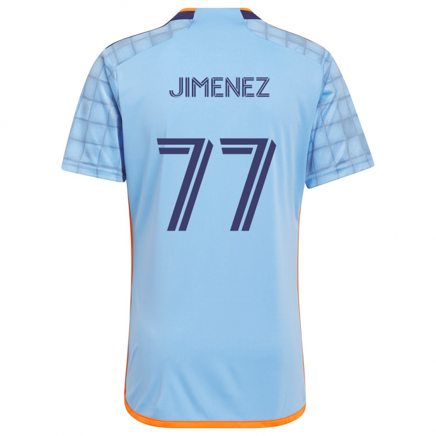 Niño Camiseta Jonathan Jiménez #77 Azul Naranja 1ª Equipación 2024/25 La Camisa México