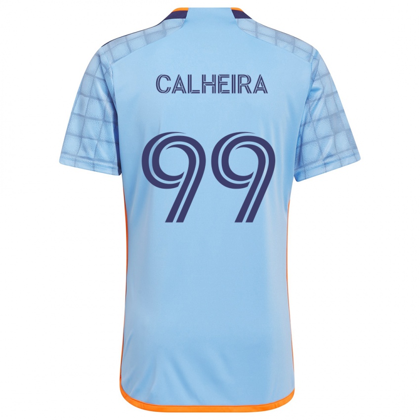 Niño Camiseta Taylor Calheira #99 Azul Naranja 1ª Equipación 2024/25 La Camisa México