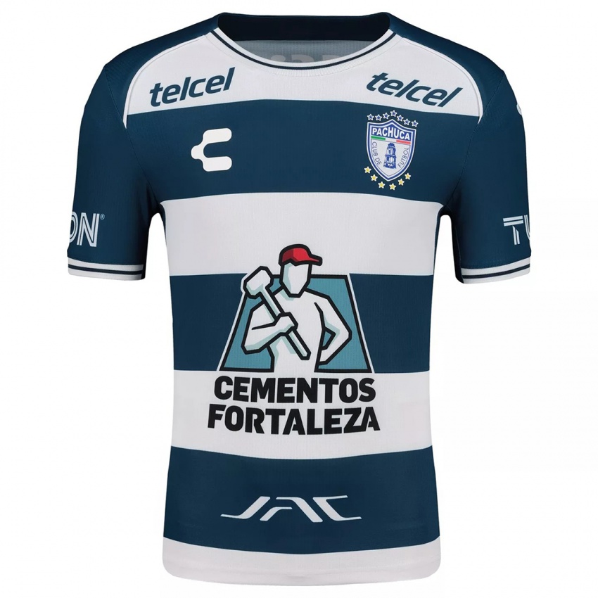 Niño Camiseta David Collazo #189 Azul Blanco 1ª Equipación 2024/25 La Camisa México