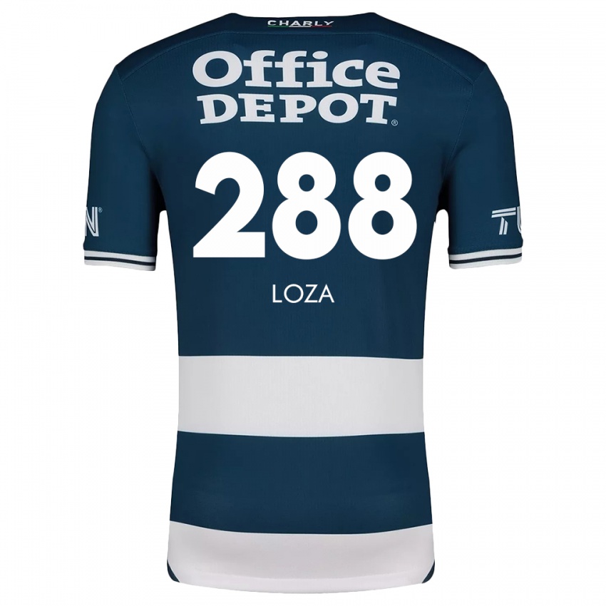 Niño Camiseta Santino Loza #288 Azul Blanco 1ª Equipación 2024/25 La Camisa México