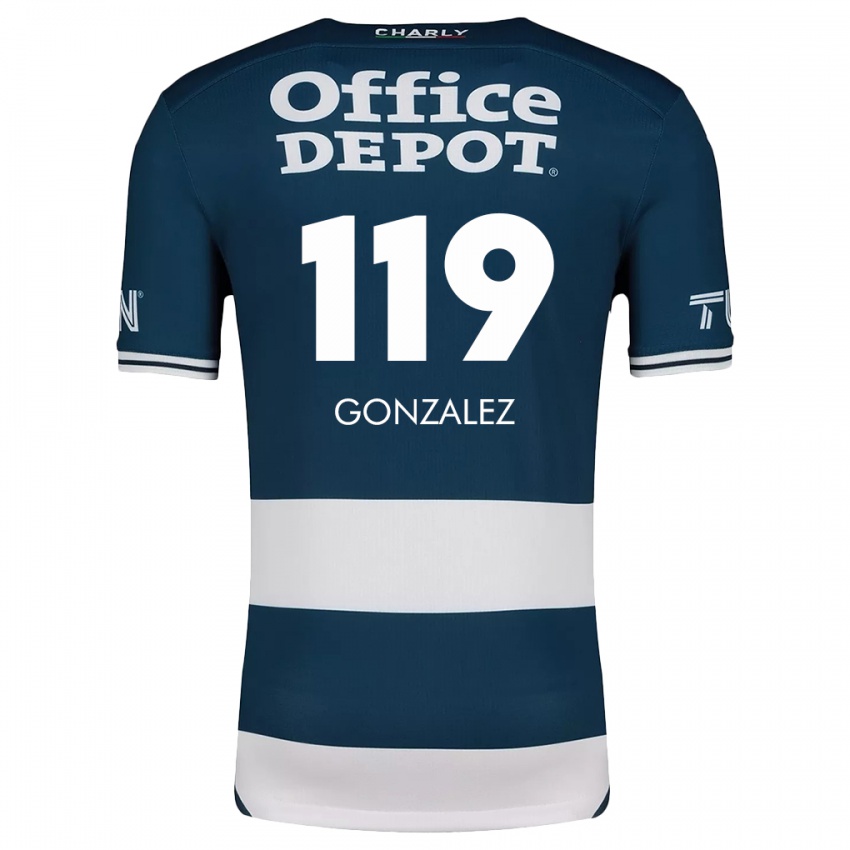 Niño Camiseta Juan González #119 Azul Blanco 1ª Equipación 2024/25 La Camisa México