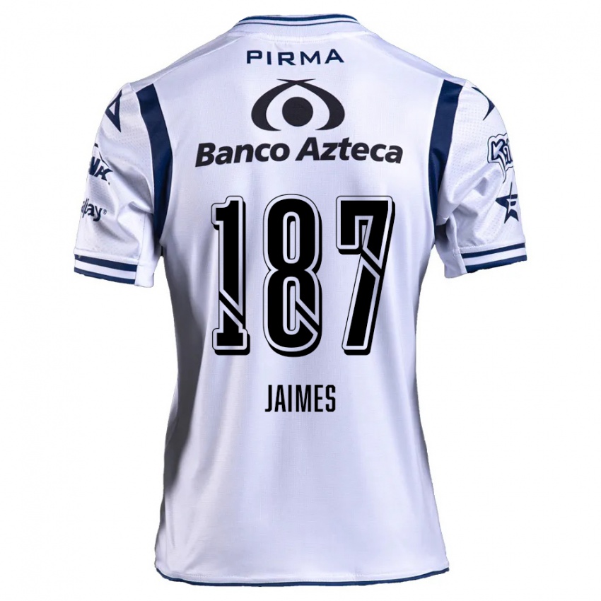 Niño Camiseta Tristhan Jaimes #187 Blanco Azul Marino 1ª Equipación 2024/25 La Camisa México