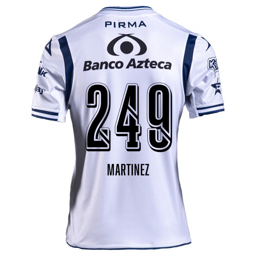 Niño Camiseta Juan Martínez #249 Blanco Azul Marino 1ª Equipación 2024/25 La Camisa México