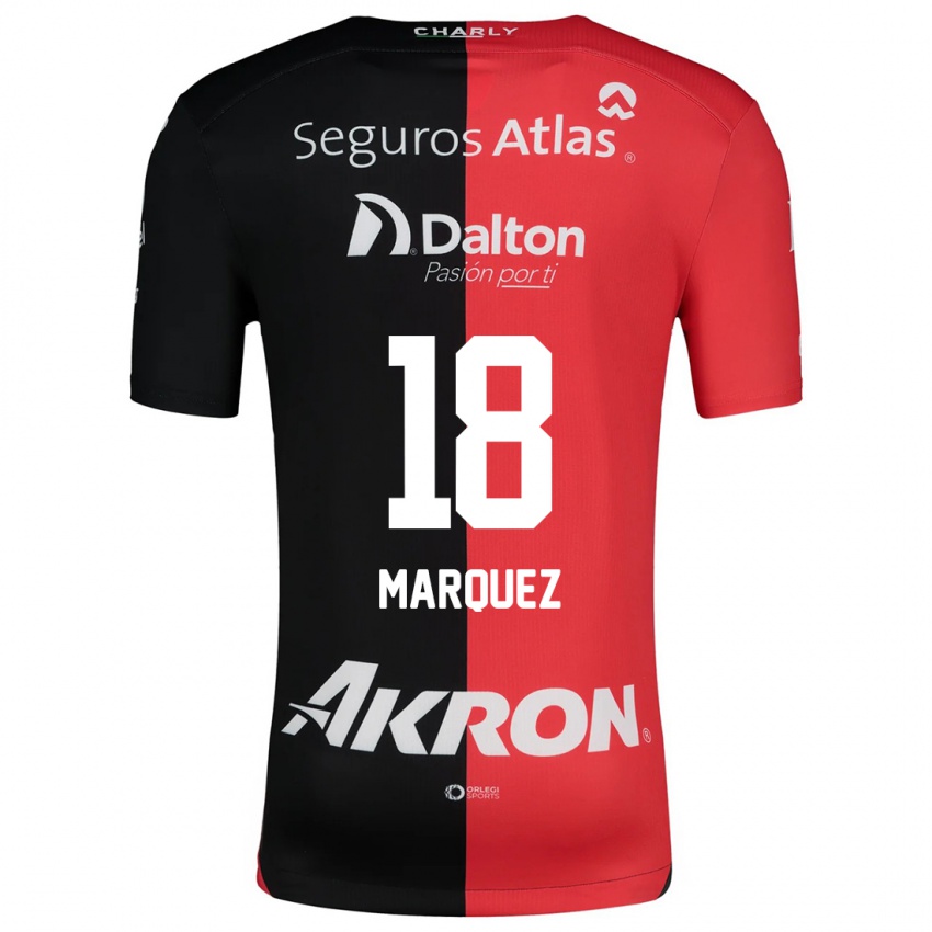 Niño Camiseta Jeremy Márquez #18 Negro Rojo 1ª Equipación 2024/25 La Camisa México