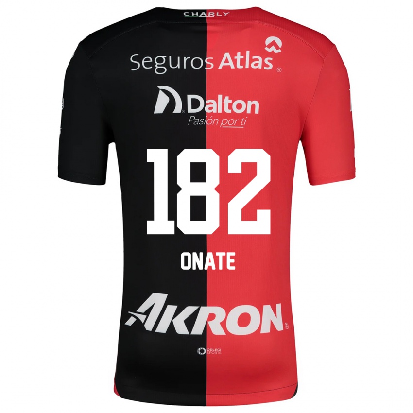 Niño Camiseta Axel Oñate #182 Negro Rojo 1ª Equipación 2024/25 La Camisa México