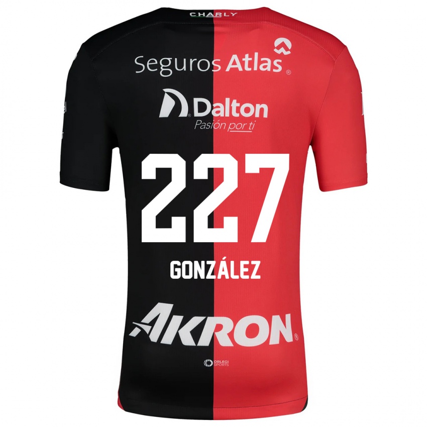 Niño Camiseta Rodolfo González #227 Negro Rojo 1ª Equipación 2024/25 La Camisa México