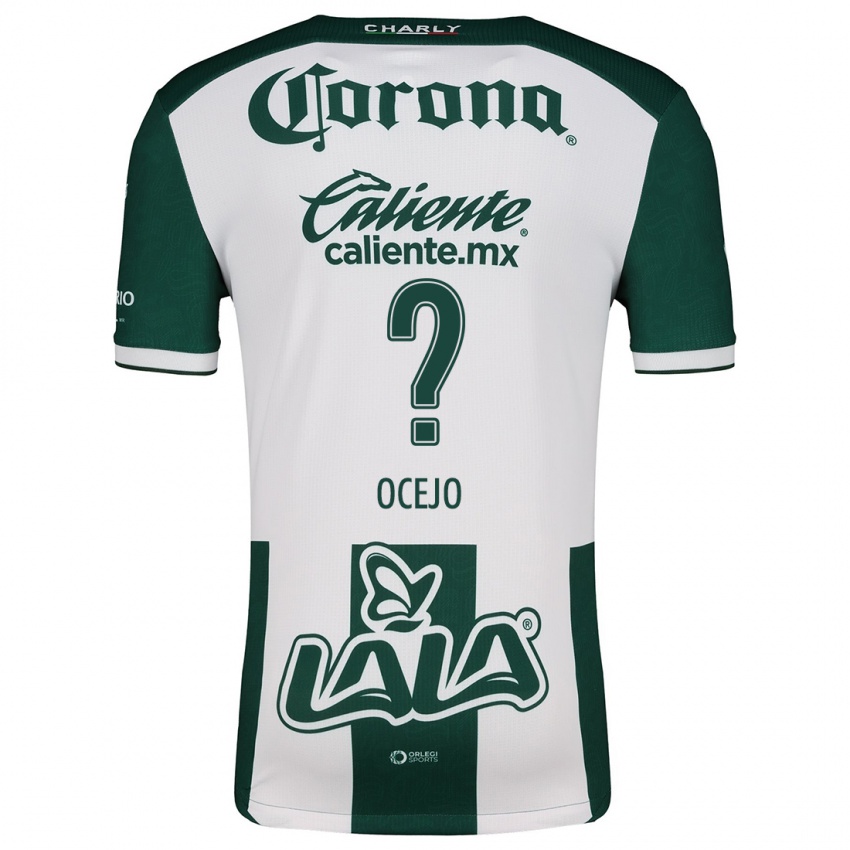 Niño Camiseta Jesús Ocejo #0 Verde Blanco 1ª Equipación 2024/25 La Camisa México