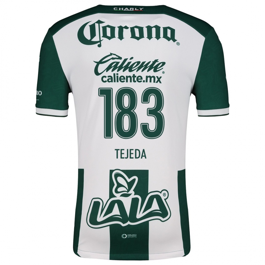 Niño Camiseta Juan Tejeda #183 Verde Blanco 1ª Equipación 2024/25 La Camisa México