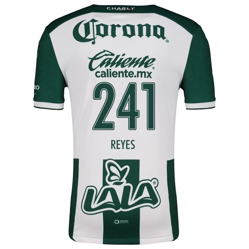 Niño Camiseta Julio Reyes #241 Verde Blanco 1ª Equipación 2024/25 La Camisa México