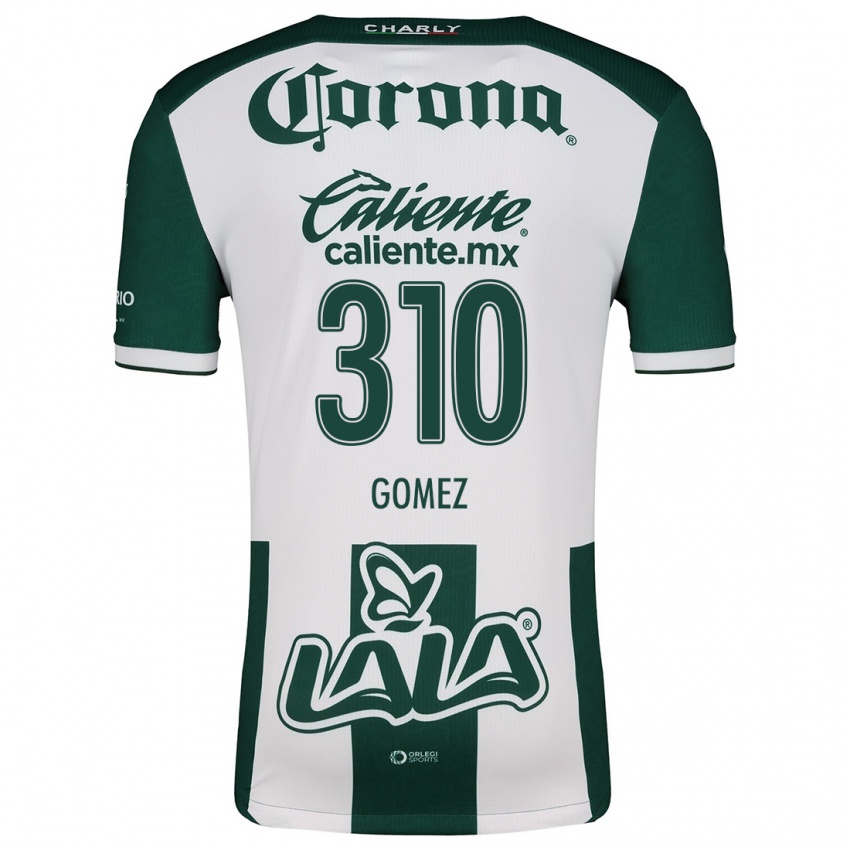 Niño Camiseta Luis Gómez #310 Verde Blanco 1ª Equipación 2024/25 La Camisa México