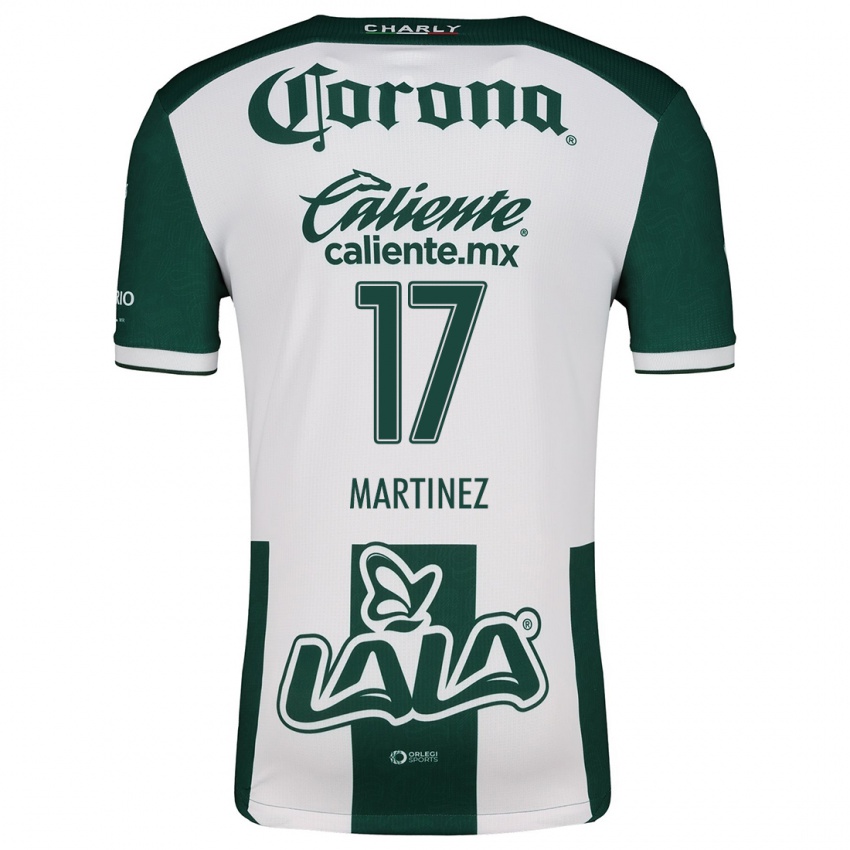 Niño Camiseta Marianne Martínez #17 Verde Blanco 1ª Equipación 2024/25 La Camisa México