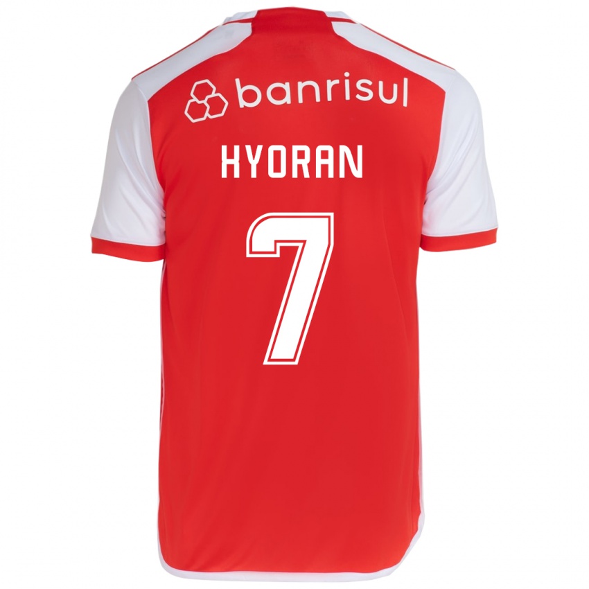 Niño Camiseta Hyoran #7 Rojo Blanco 1ª Equipación 2024/25 La Camisa México