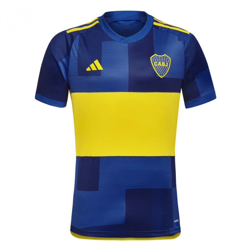 Niño Camiseta Nicolas Valentini #15 Azul Amarillo 1ª Equipación 2024/25 La Camisa México