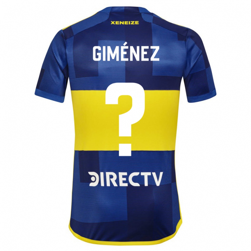 Niño Camiseta Milton Giménez #0 Azul Amarillo 1ª Equipación 2024/25 La Camisa México