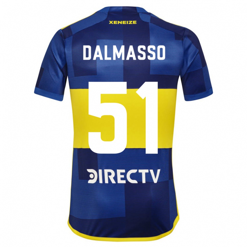 Niño Camiseta Santiago Dalmasso #51 Azul Amarillo 1ª Equipación 2024/25 La Camisa México